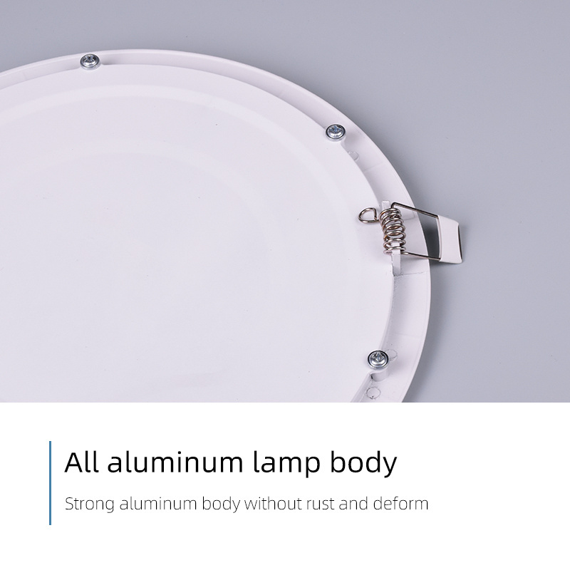 Recessed Aluminum Mini Ultra Slim Round 3W Frameless Led Panel Light