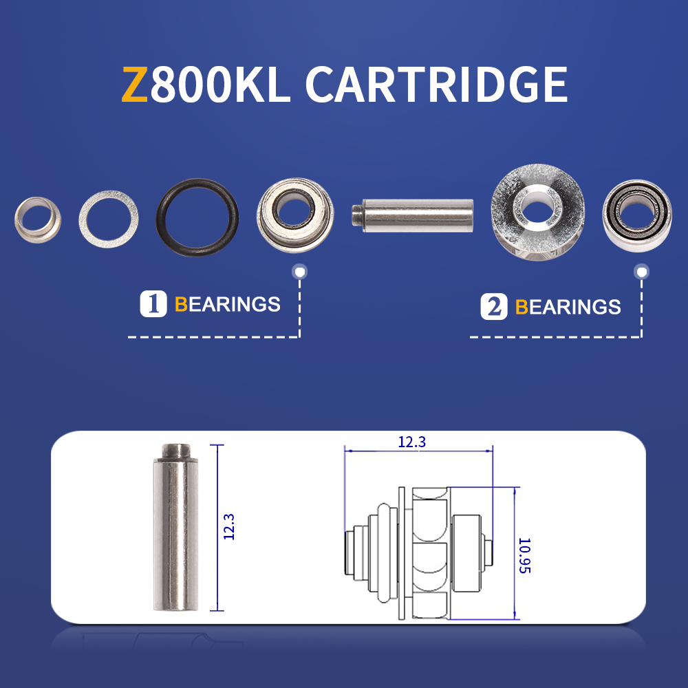 C-Z900KL Ceramic bearing air rotor cartridge for high speed handpiece spare parts standard head dental consumables