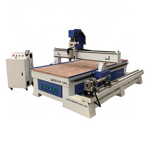 4 Axis Wood CNC Router Machine Price with Rotary Cnc Router Table 4x8 for Mdf Plywood Acrylic