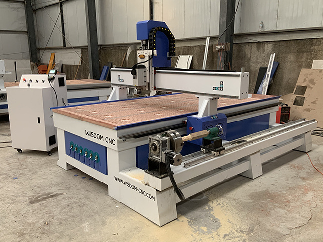 4 Axis Wood CNC Router Machine Price with Rotary Cnc Router Table 4x8 for Mdf Plywood Acrylic