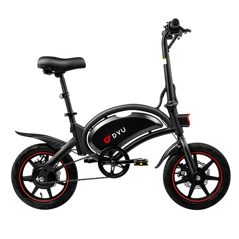 DYU D3F 14 Inch Fat Tire Folding Electric Moped Bike Electric Bicycle Outdoor e Bike Kit bicicleta electrica para adultos