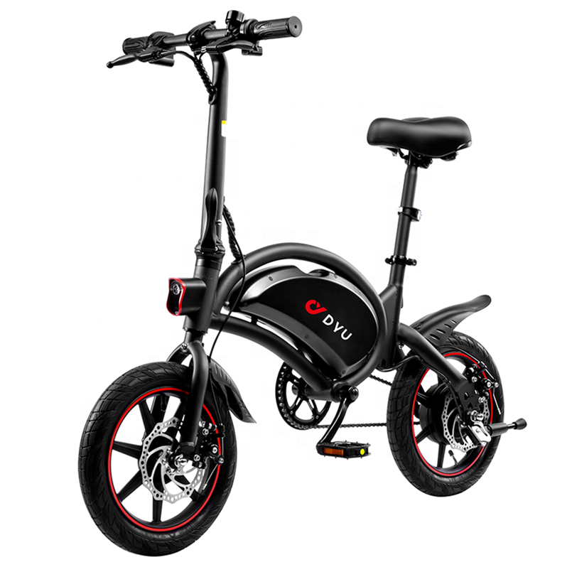 DYU D3F New Model 2 Wheel Electrical Bikes Adult Electric Folding E-bike 14 Inch Electric Bicycle