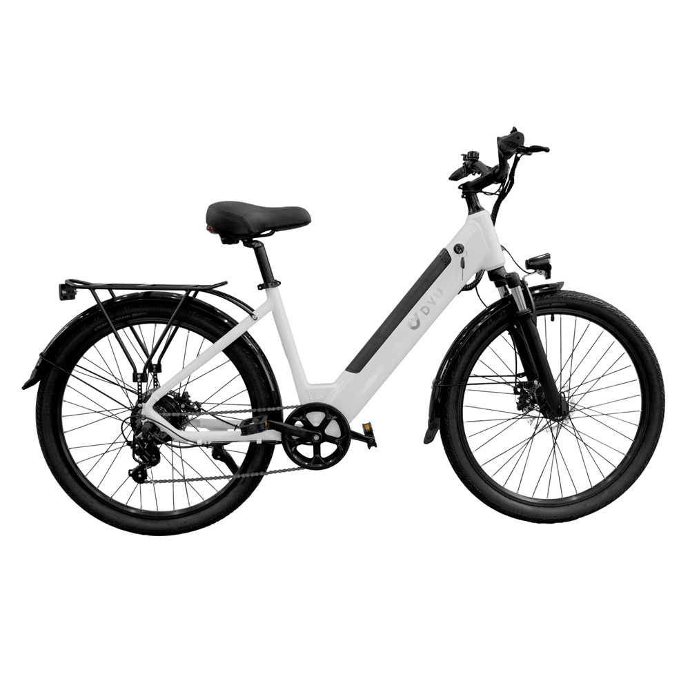 OEM ODM 26 Inch 350w 36v 12.5ah integrated battery electric bicycle ebike e moped electric city bike