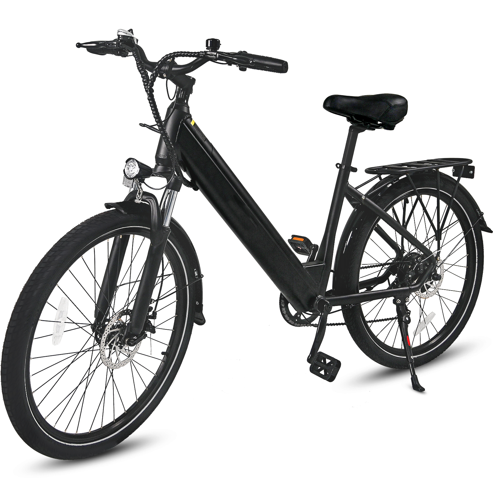 OEM ODM 26 Inch 350w 36v 12.5ah integrated battery electric bicycle ebike e moped electric city bike