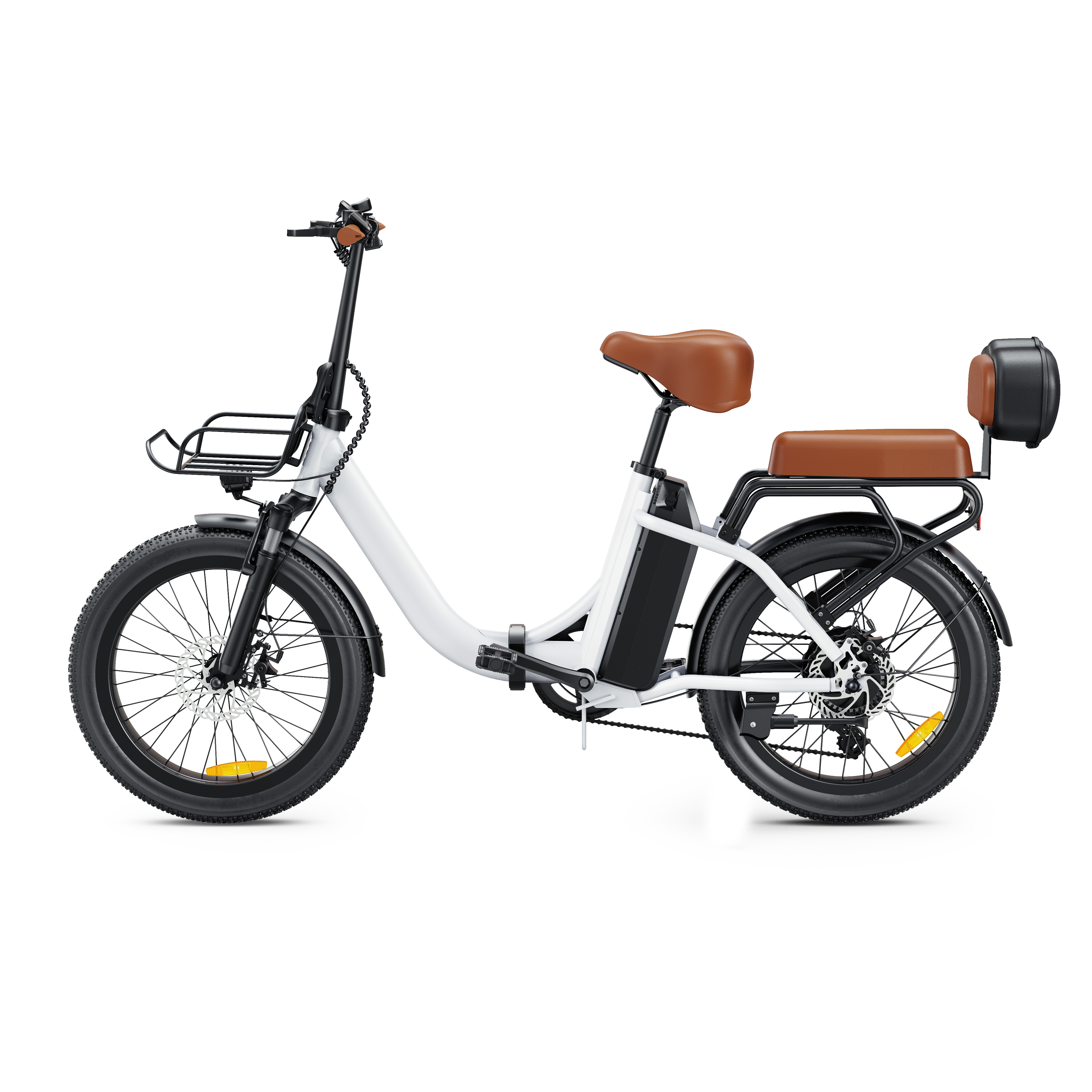 Retro Electric City Bike 20 Inch Fat Tire Electric Bike Step Through Ebike With Hidden Battery electric chopper bicycle 500w