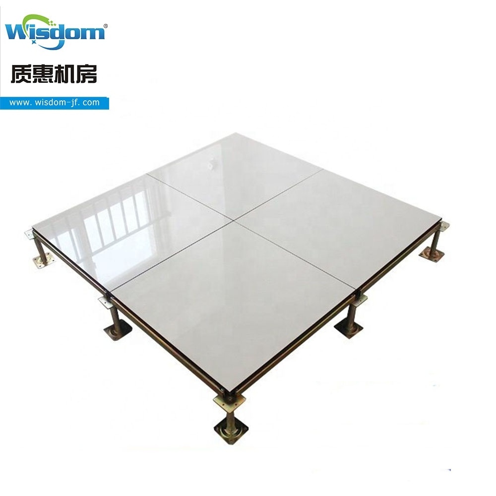 cement infilled steel  anti static raised false access floor system