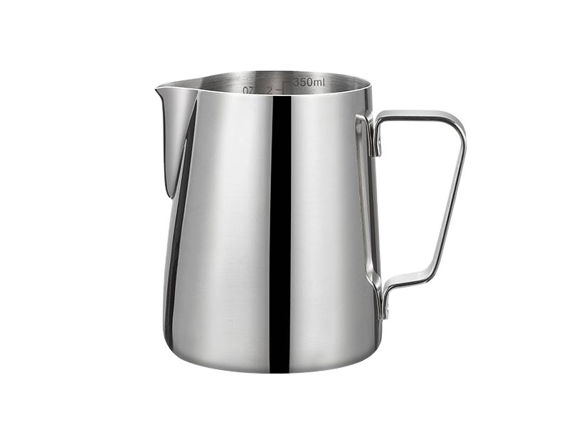 Cream White Black Silver Color Stainless Steel Milk Pitcher 350ML 600ML Portable Cup Milk Frother Stainless Steel Cup