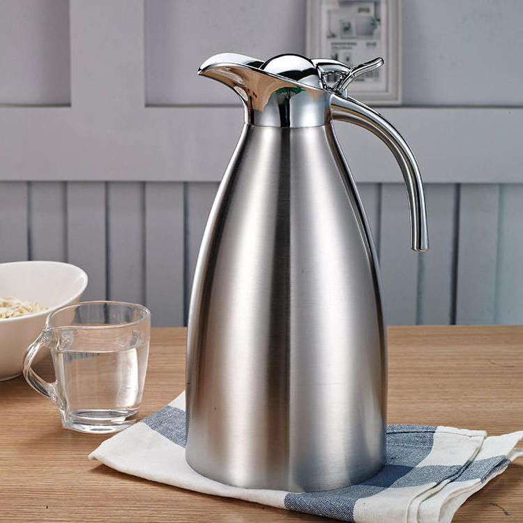 Restaurant Hotel Supplies Arabic Coffee Dallah Stainless Steel Hot Water Pot Keep Warmer Vacuum Water Dispenser Buffet