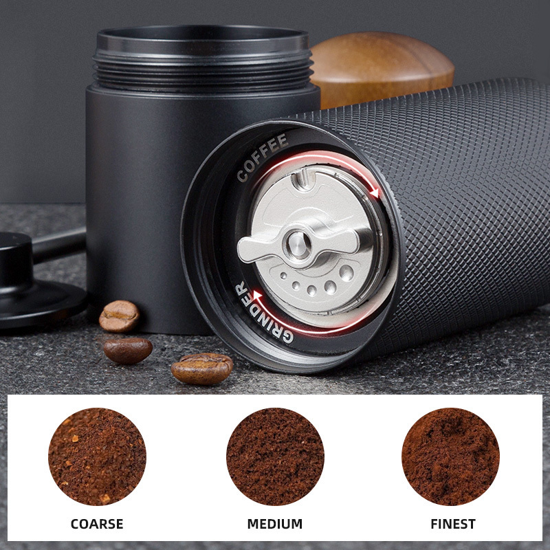 Portable Mini Household Manual Stainless Steel Coffee Grinder Ceramic Burr Hand Crank Coffee Grinder