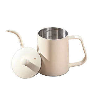 Stainless Steel Coffee And Tea Kettle Hanging Ear Coffee Utensils Outdoor Picnic Pot Gooseneck Kettle