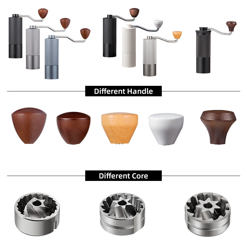 Portable Mini Household Manual Stainless Steel Coffee Grinder Ceramic Burr Hand Crank Coffee Grinder