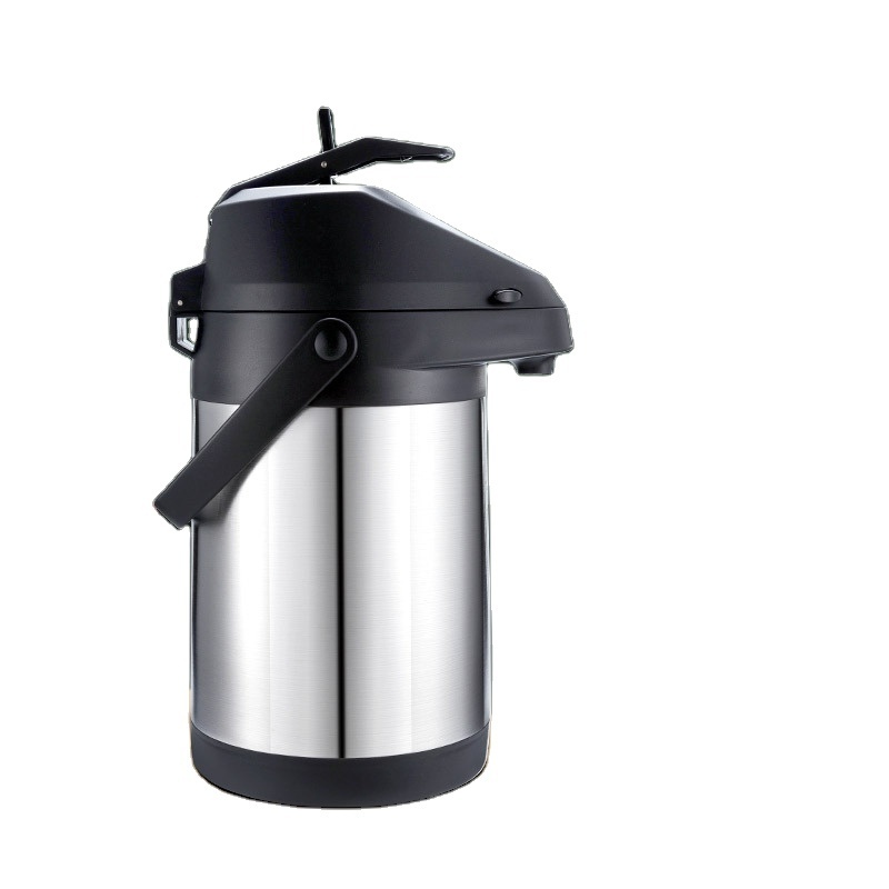 Coffee Dispenser with Pump Insulated Stainless Steel Coffee Carafe Thermal Beverage Dispenser Thermos