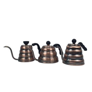 Stainless Steel Tea Coffee Kettle Hand Drip Brew Lug Long Narrow Spout Pour Over Food Grade Coffee Pot