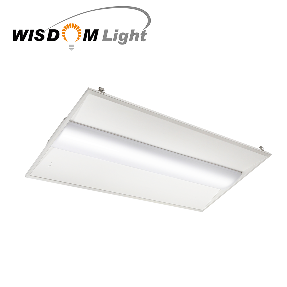 US stock 2x2 2X4 led panel light troffer with motion sensor air troffer fixture 2700K with diffuser