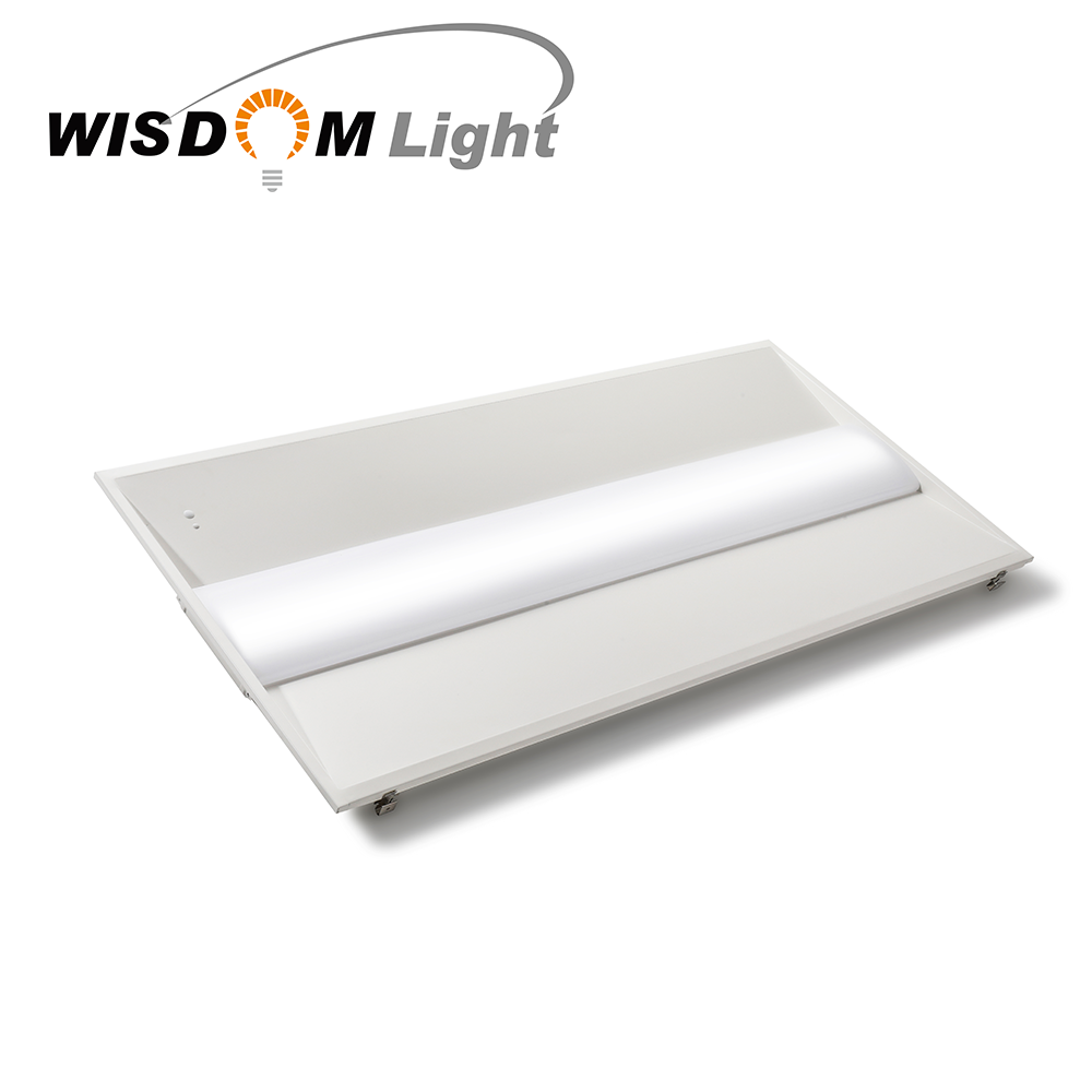 US stock 2x2 2X4 led panel light troffer with motion sensor air troffer fixture 2700K with diffuser