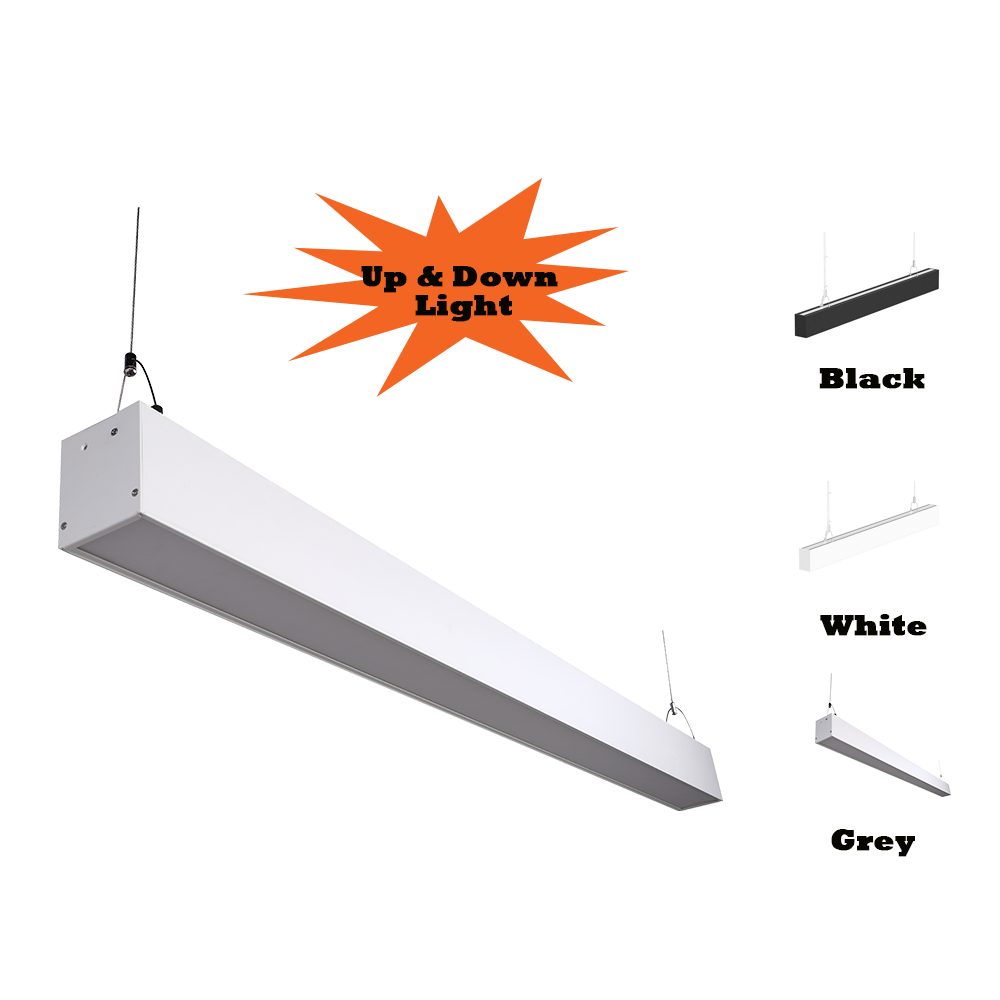 Seamless Linkable LED Architectural Ceiling Mount Direct Linear light for commercial and retail application