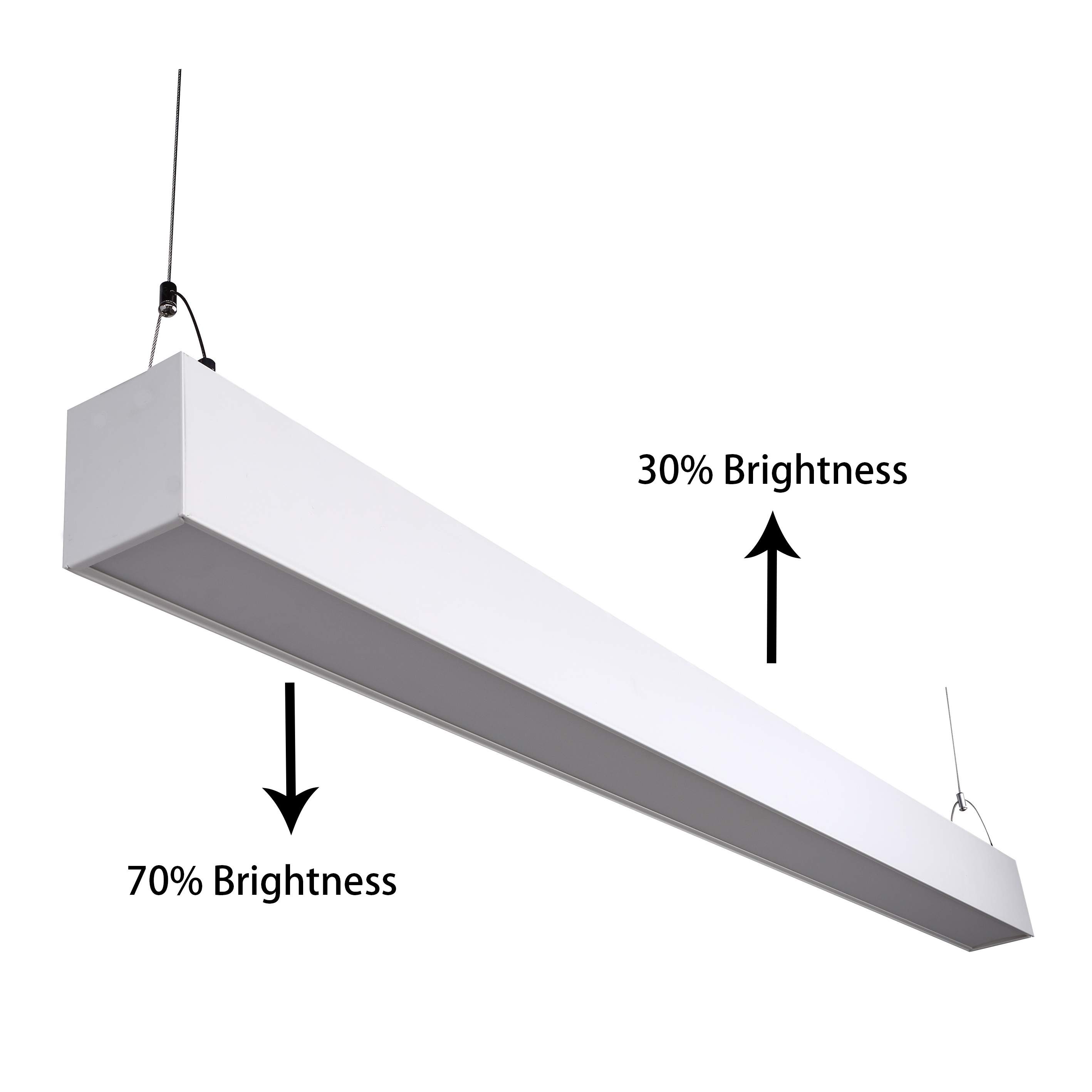 Seamless Linkable LED Architectural Ceiling Mount Direct Linear light for commercial and retail application