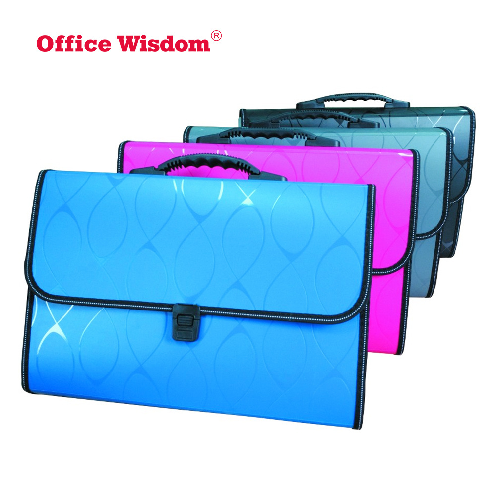 OEM factory office stationery a4 business management file plastic or paper Expanding file with 19 pockets