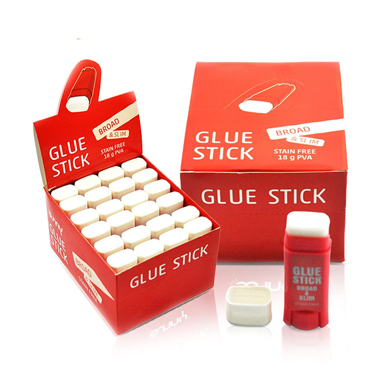 Custom Brand Logo Office Glue Washable 0.32oz 9g 18g 36g 40g Sticks All Purpose Office School White Glue Stick Stationery