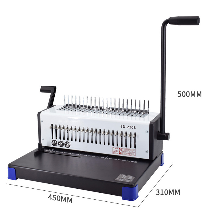 21 holes manual comb binding machine office comb binder coil book binding machines book binder machine