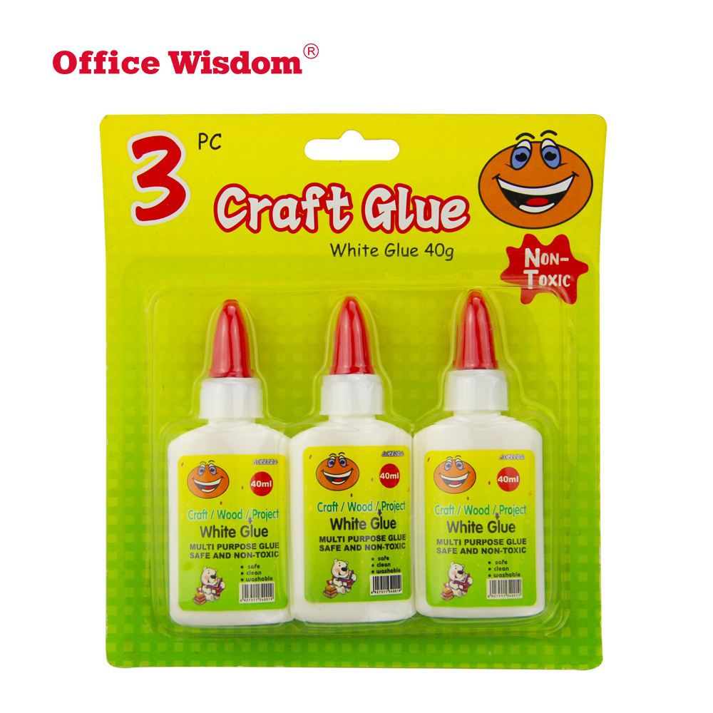 Eco-friendly top selling water based white school glue for wood paper craft