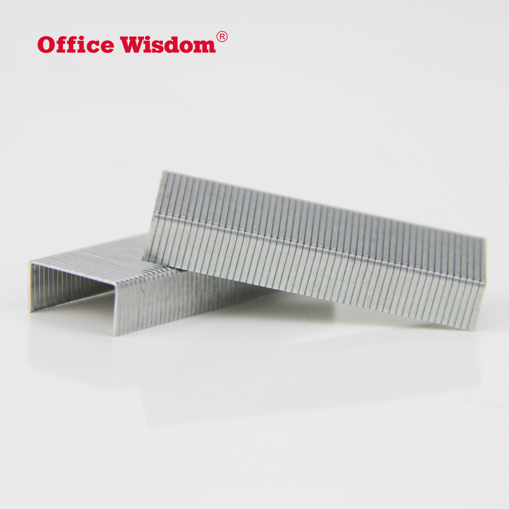 Office wisdom Existing large inventory low price supply metal stainless steel staple pins 24 6 staples