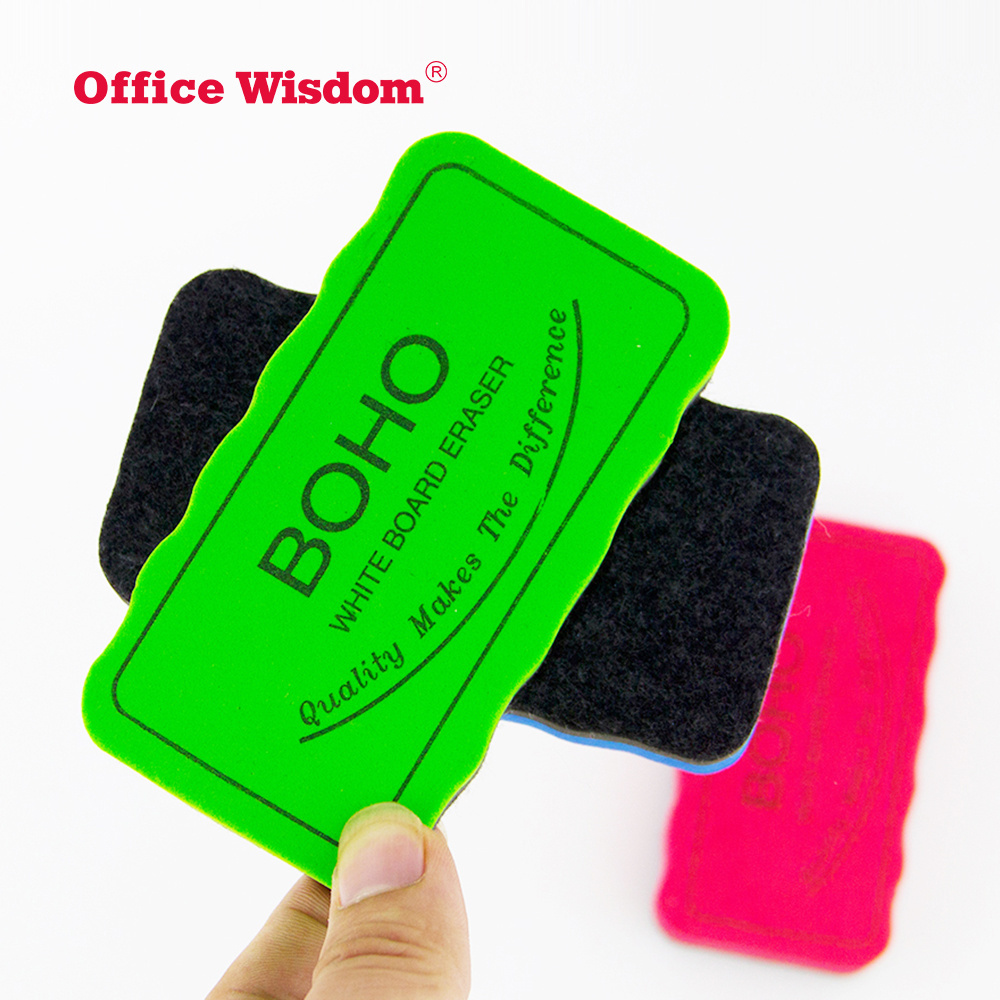 Office Wisdom white board eraser with magnet,mini magnetic whiteboard eraser,high-class Erasers