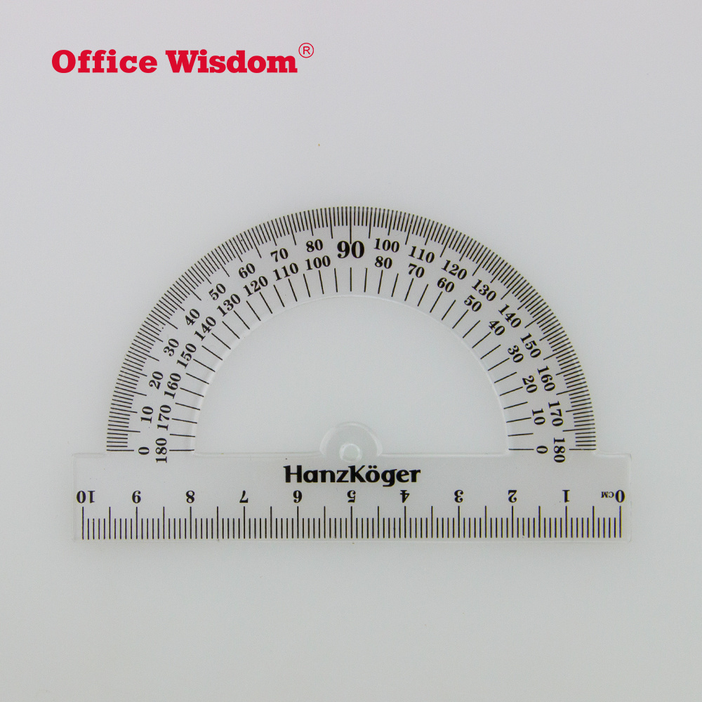 Promotional gifts wholesale custom plastic ruler Hot Sell Clear Scale office transparent flexible Ruler set