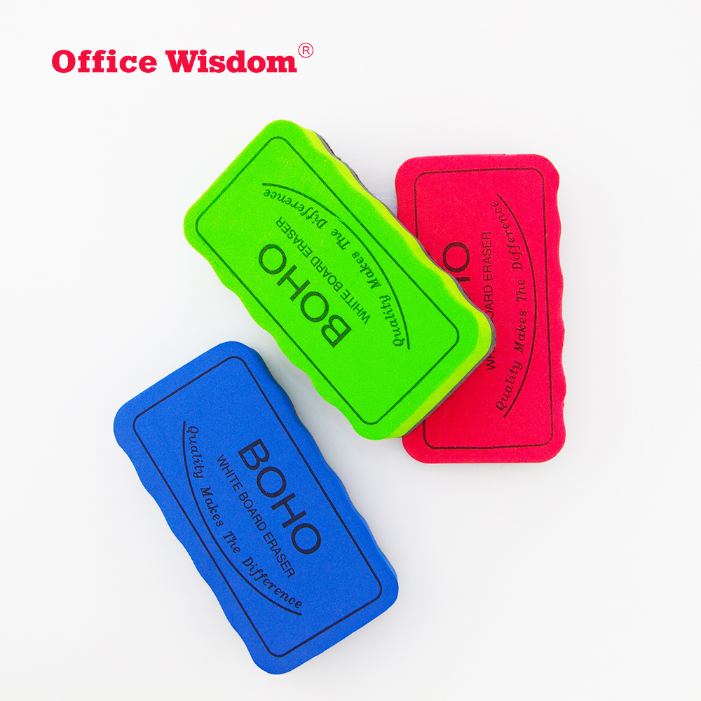 Office Wisdom white board eraser with magnet,mini magnetic whiteboard eraser,high-class Erasers