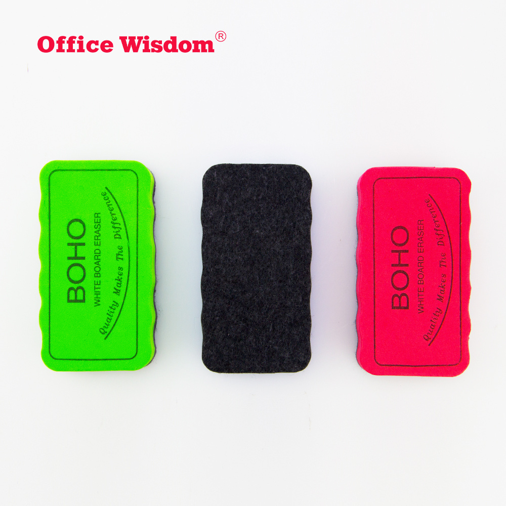 Office Wisdom white board eraser with magnet,mini magnetic whiteboard eraser,high-class Erasers