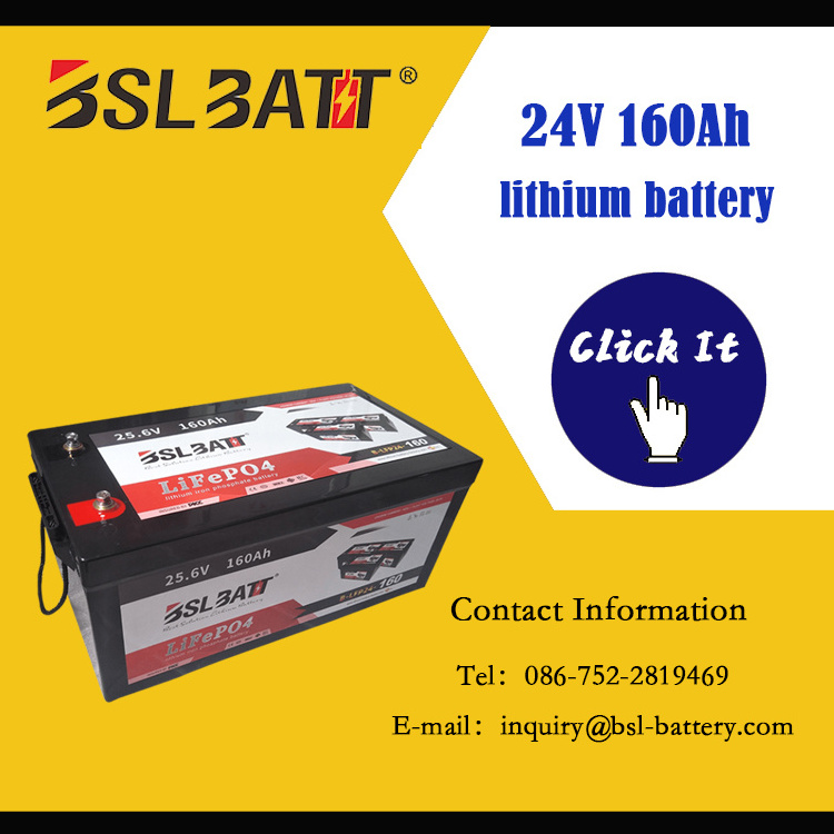 BSLBATT bateria de litio 24v 160ah lithium battery pack solar battery for street lights