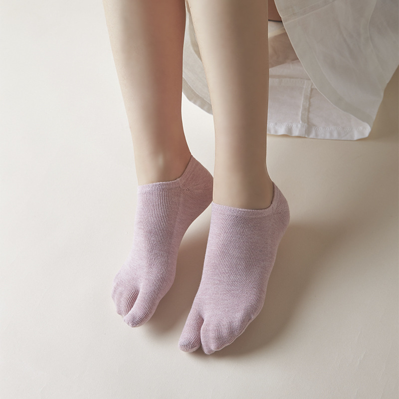 knit Japanese Flip Flop Split One Single Two Finger Toe Casual Tabi Style V-toe Big Toe Socks