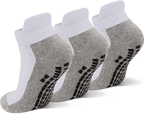 No Show Short Cut Low Cut Anti Slip Non Skid Slipper Hospital Sport Athletic Socks with grips