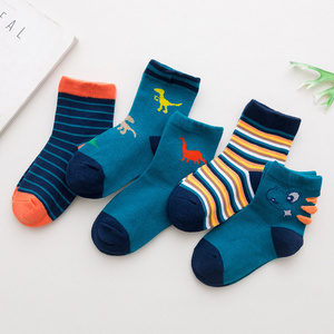 wholesale cotton gift box animal head infant cartoon bamboo kids socks