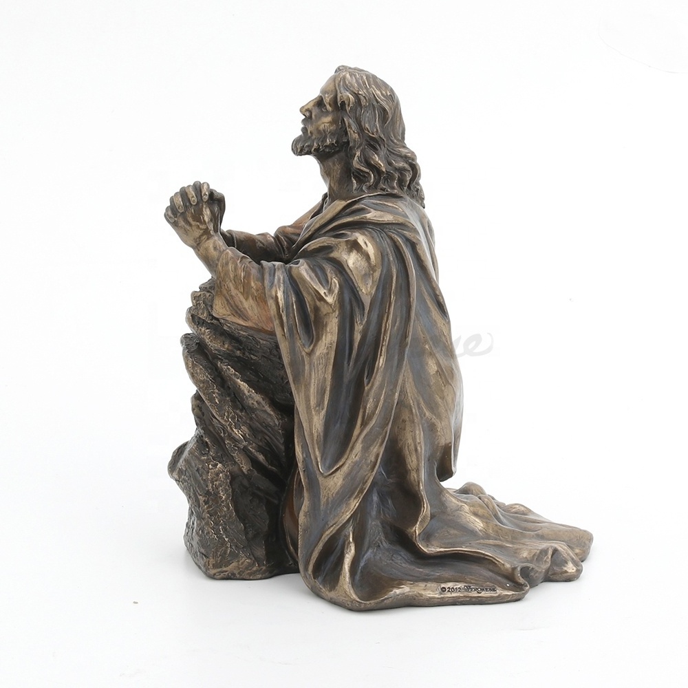 VERONESE DESIGN - JESUS PRAYING IN THE GARDEN OF GETHSEMANE - COLD CAST BRONZE FINISHING