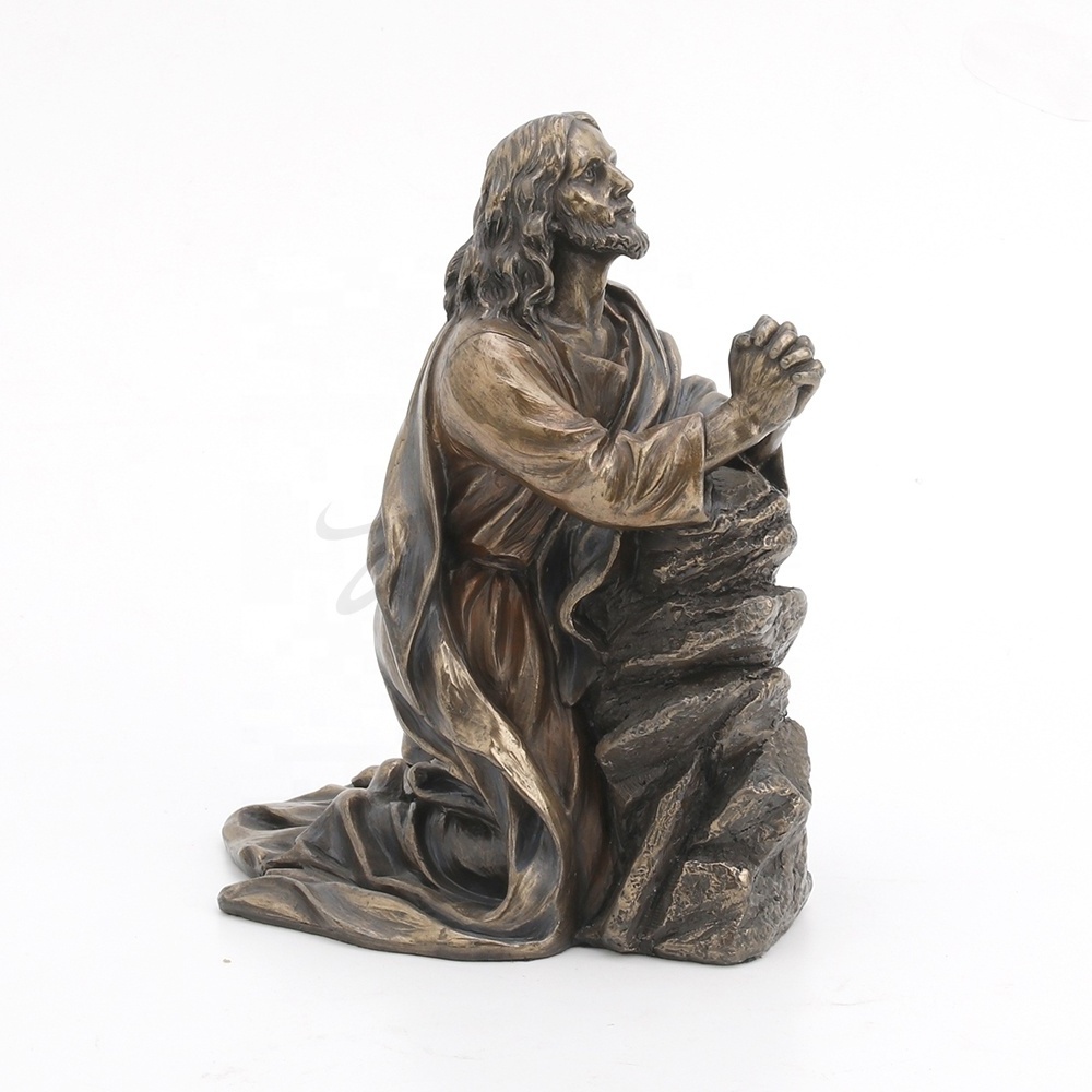 VERONESE DESIGN - JESUS PRAYING IN THE GARDEN OF GETHSEMANE - COLD CAST BRONZE FINISHING