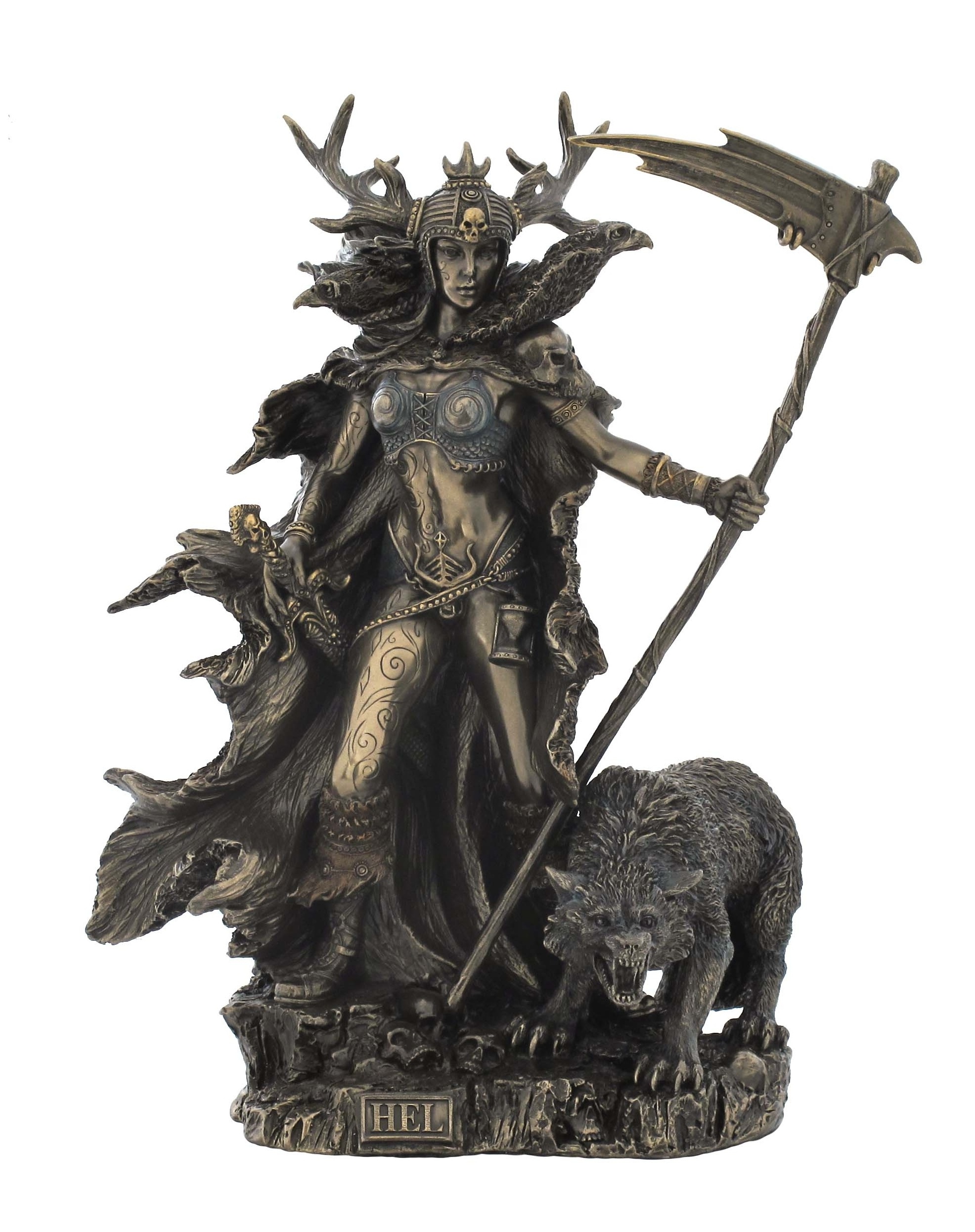 VERONESE DESIGN - SKADI - NORSE GODDESS OF WINTER, HUNT AND MOUNTAINS - COLD CAST BRONZE - OEM AVAILABLE