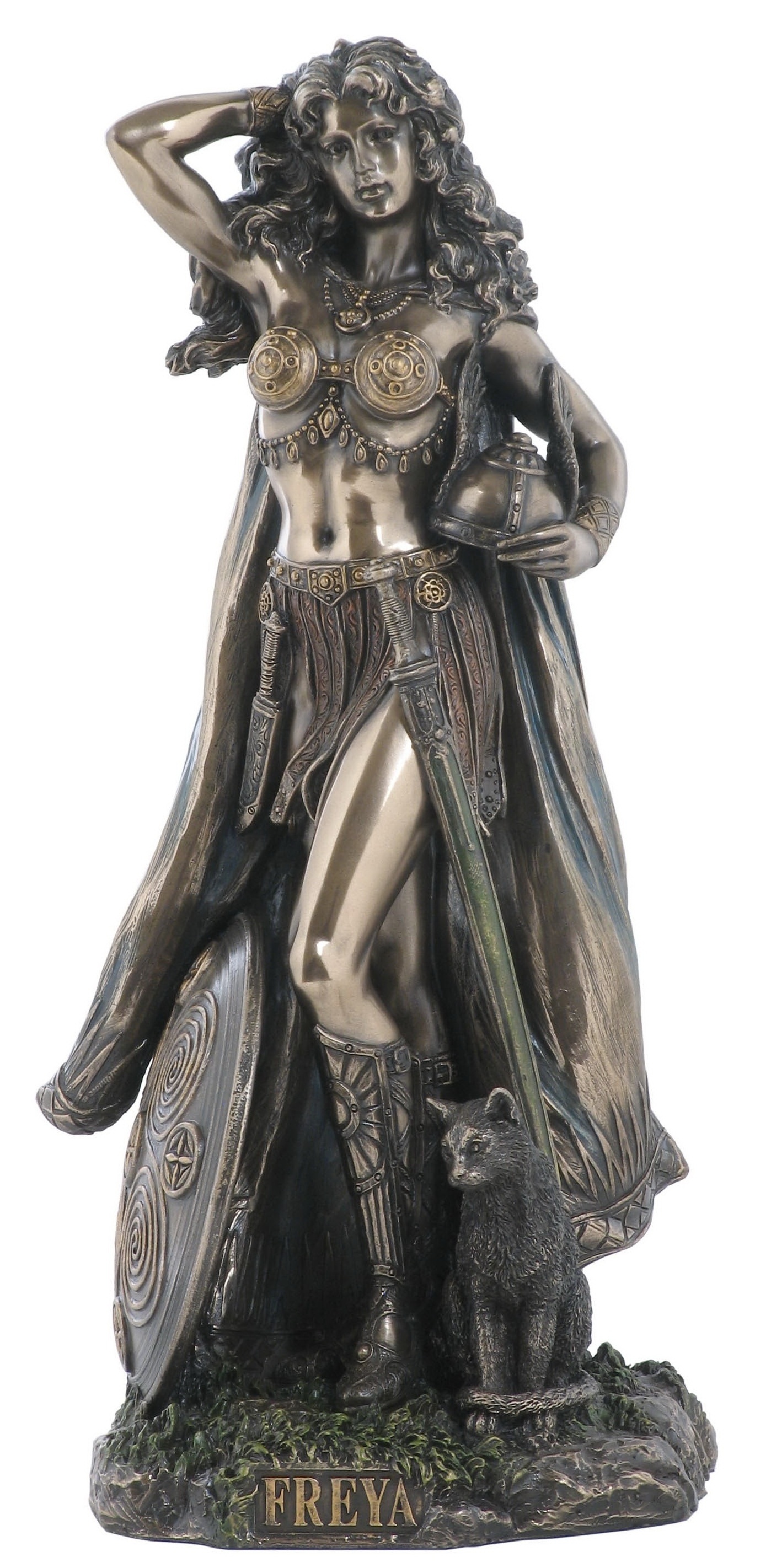 VERONESE DESIGN - SKADI - NORSE GODDESS OF WINTER, HUNT AND MOUNTAINS - COLD CAST BRONZE - OEM AVAILABLE