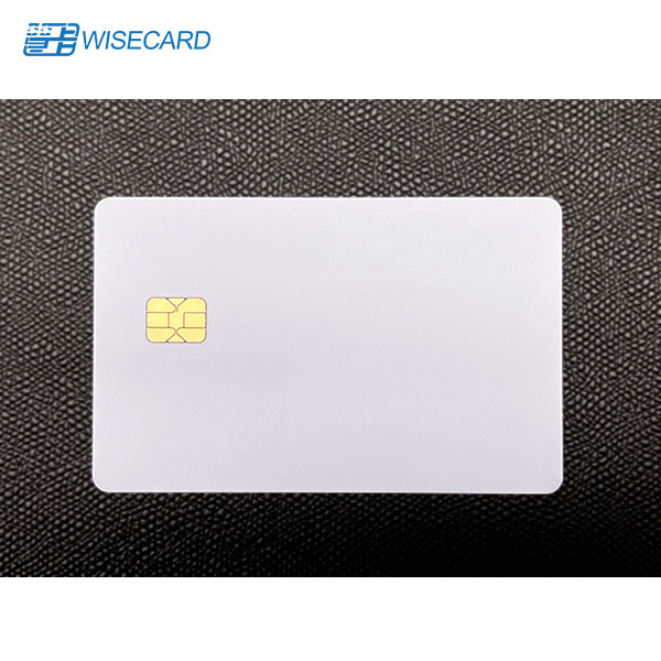 SLE4442 Chip Smart Card Pearl White Blank PVC Cards With Magnetic Strip