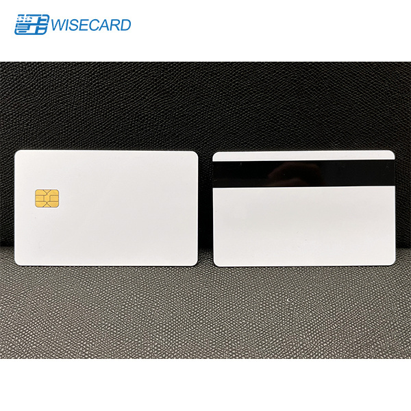 SLE4442 Chip Smart Card Pearl White Blank PVC Cards With Magnetic Strip