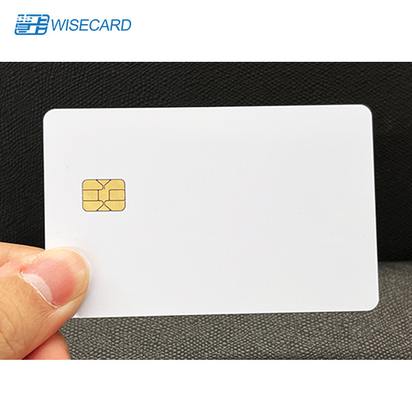 SLE4442 Chip Smart Card Pearl White Blank PVC Cards With Magnetic Strip