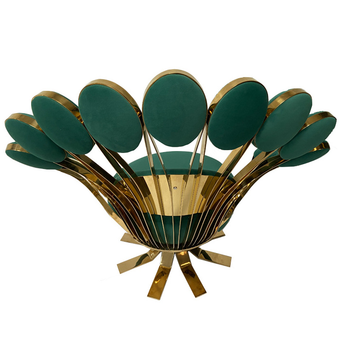 Modern Furniture Luxury Lounge Living Room Leisure Soft Sofa Peafowl Shape Chair Peacock Chair