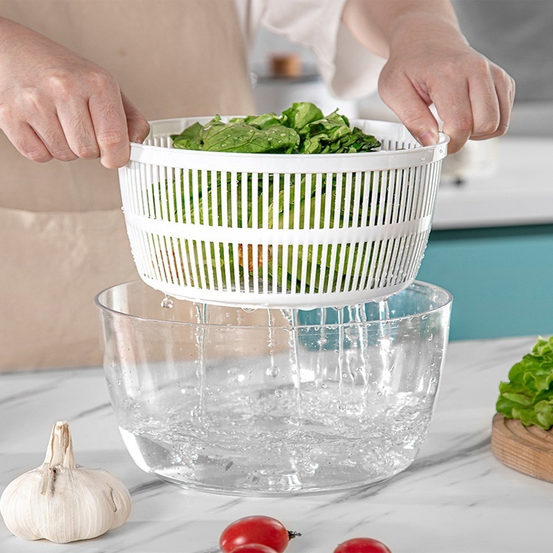 Top seller Quick Vegetables Dryer BPA Free 5L Drain Lettuce and Vegetable Salad Spinner