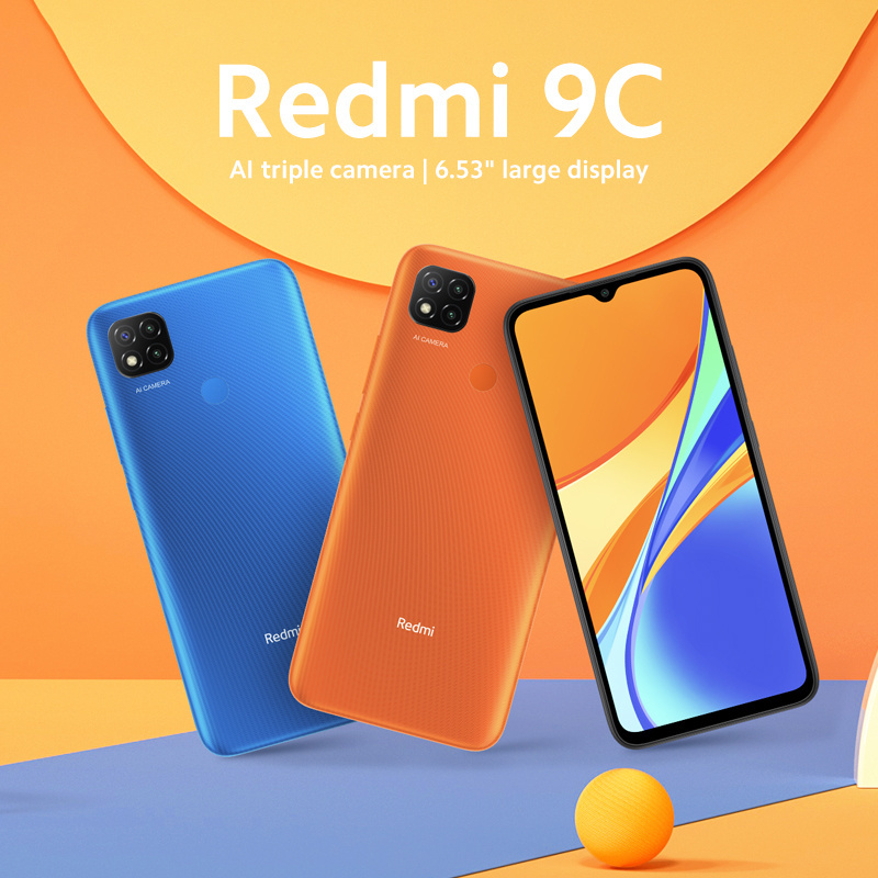 Xiaomi Redmi 9C NFC 3GB RAM 64GB 6.53 HD+ Dot Drop display MediaTek Helio G35 Mobile Phone