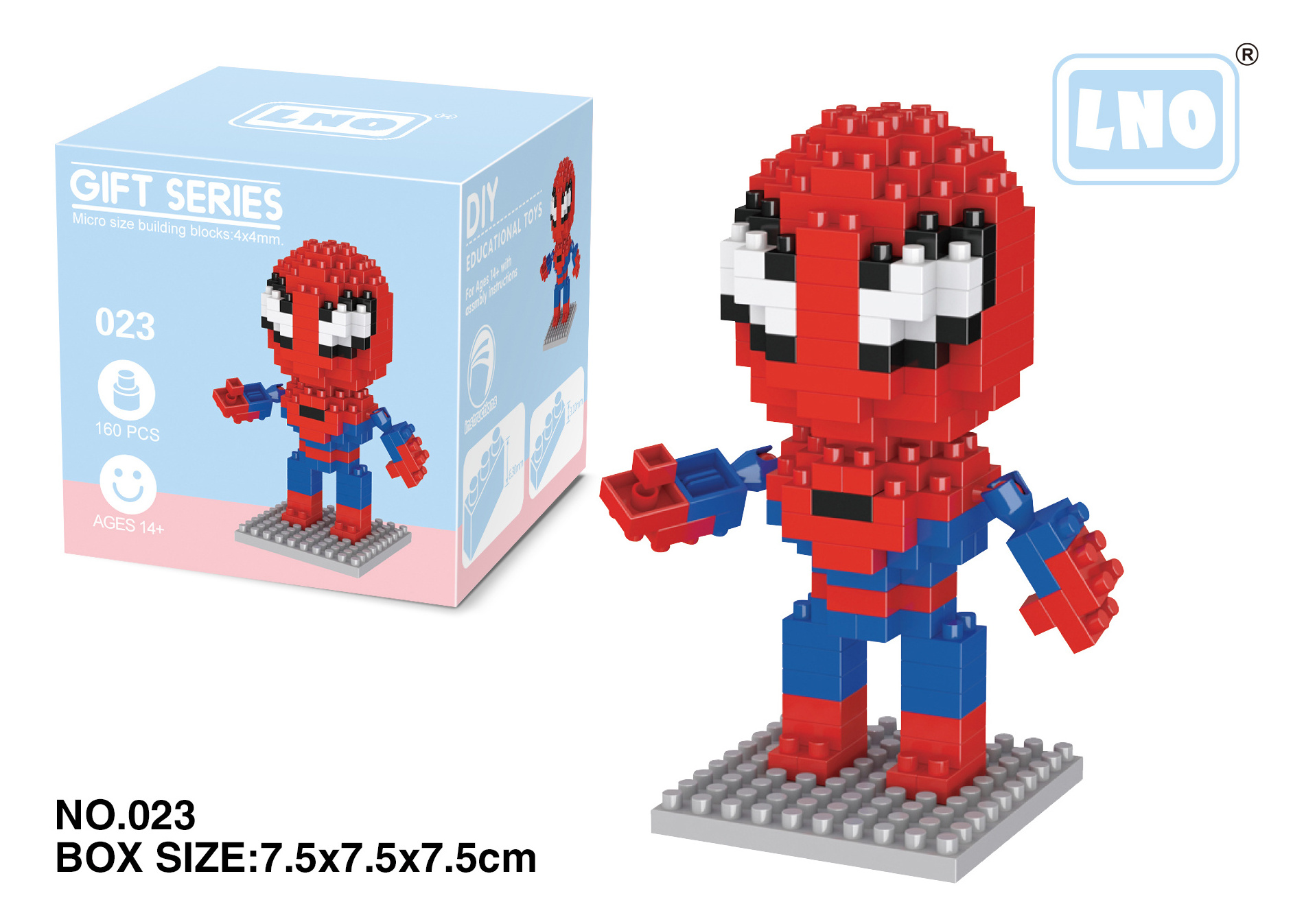 China building block spider man action figure spiderman toys for wholesale