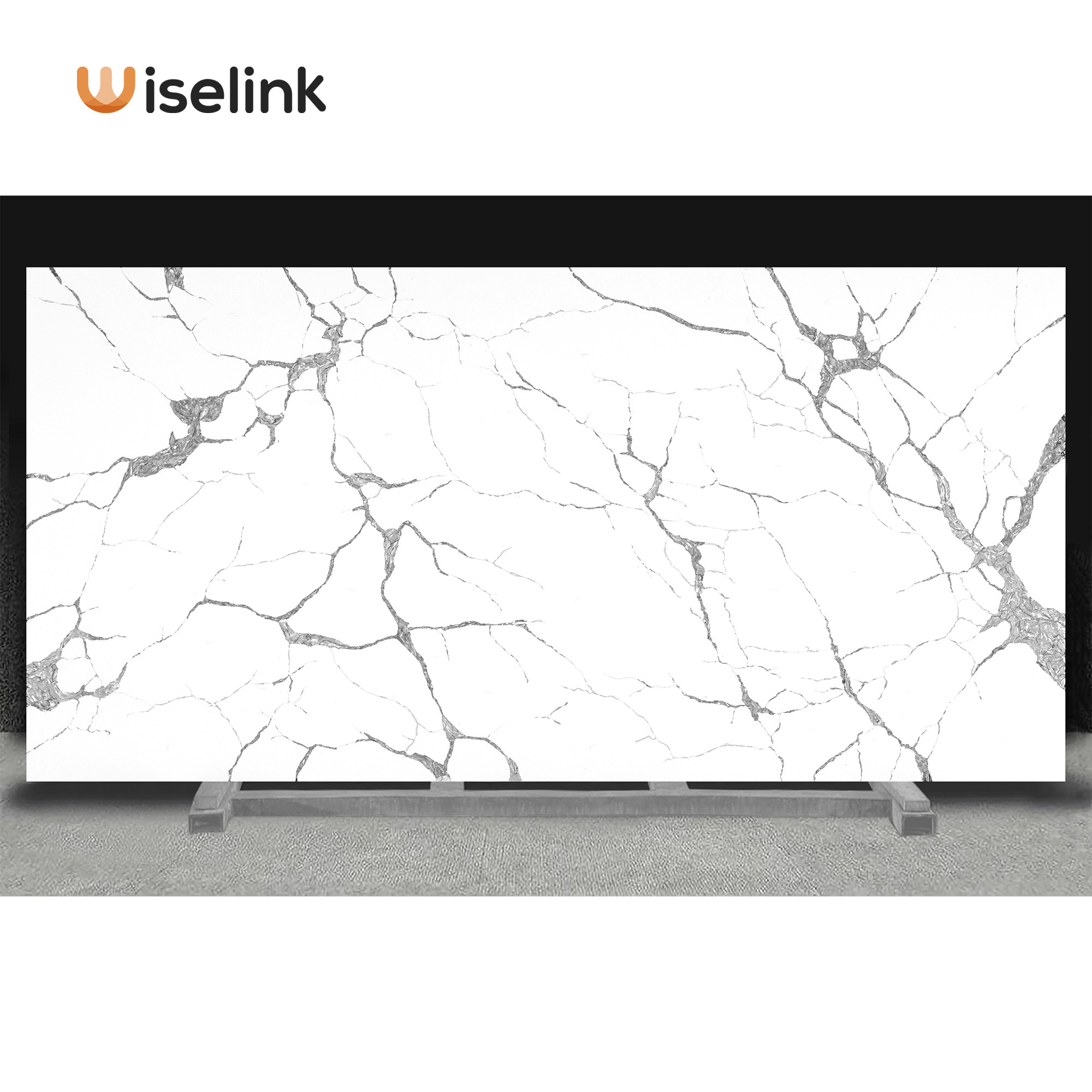 Wiselink artificial slab artificial calacatta Acrylic non silica  countertop with golden veins calacatta gold artificial stone