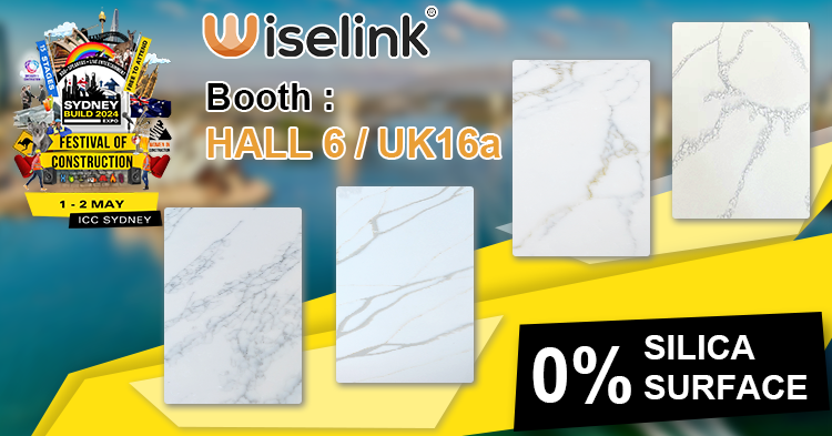 Wiselink Solid Surface Slab Resin silicon free Artificial Stone Panel For Countertop Solid Surface manufacturer