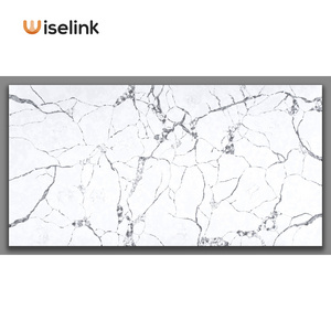 Wiselink artificial slab artificial calacatta Acrylic non silica  countertop with golden veins calacatta gold artificial stone