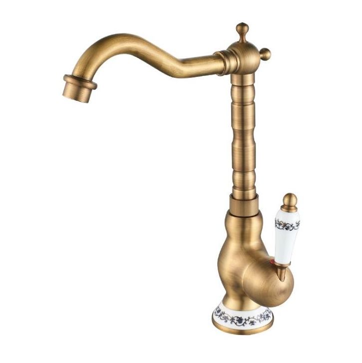 Antique Brass Basin Faucet Bathroom Counter Basin Mixer Tap Kitchen Sink Faucet Tap Brush Bronze Finishing Faucet