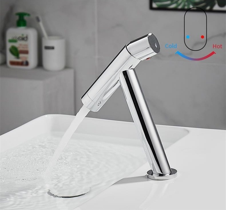 Unique Design Hot and Cold Brass Bathroom Single Lever Basin Mixer Tap Griferia